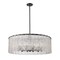 Z-Lite Glacier Chandelier, 12-Light, 32.5 In.W x 12 In.H, Matte Black/Clear 1943P32-MB - alternate 6